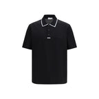 Polo nera in cotone