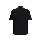 Polo nera in cotone