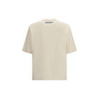 T-shirt beige in cotone