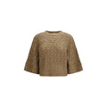 Maglione in seta beige