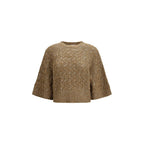 Maglione in seta beige