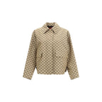 Bomber beige in cotone