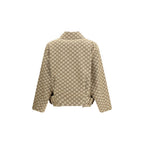Bomber beige in cotone
