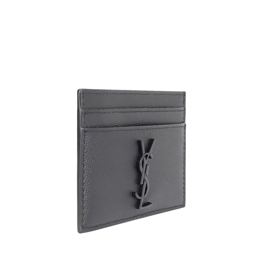 Portacarte grigio in pelle