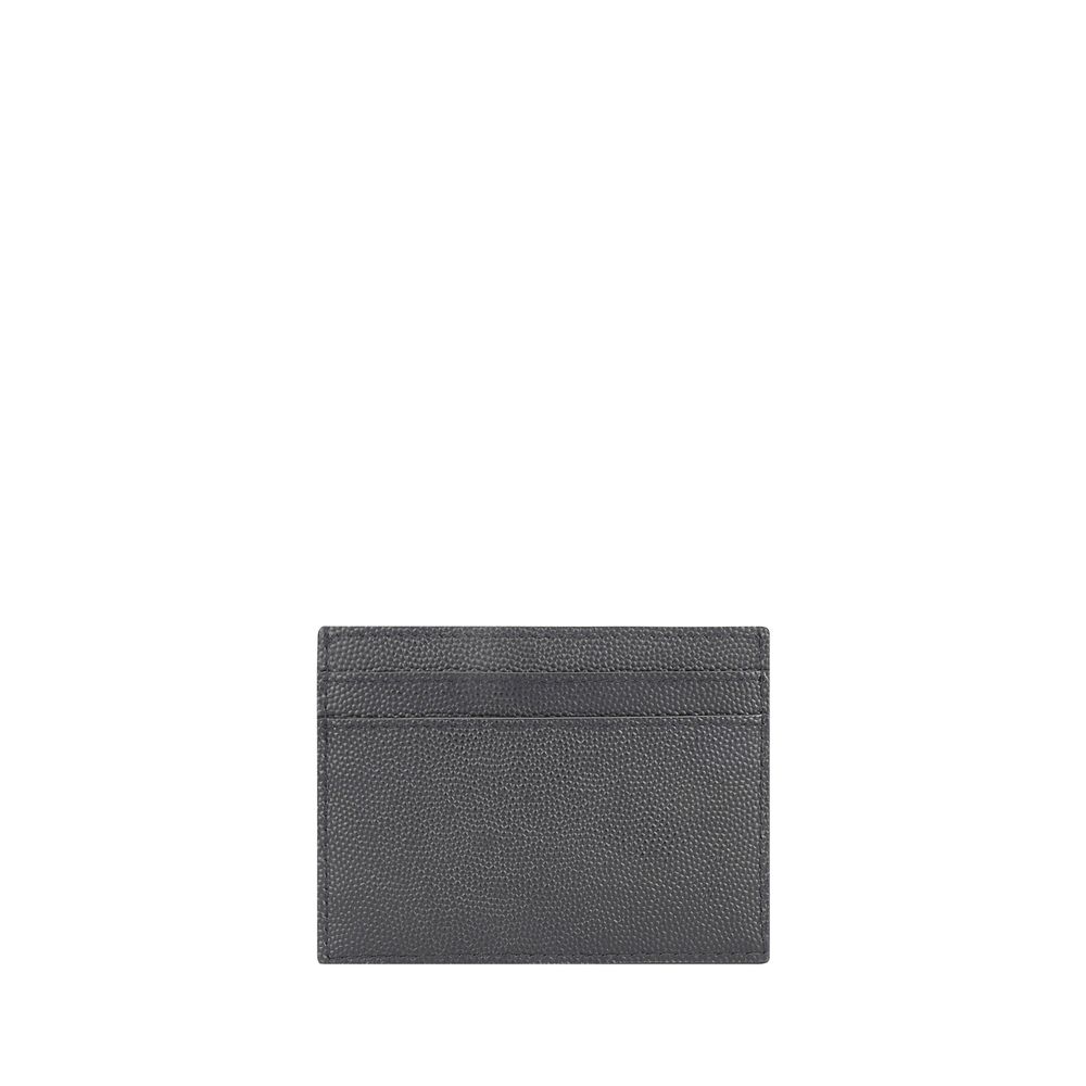Portacarte grigio in pelle