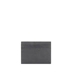 Portacarte grigio in pelle