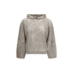Linen beige hoodie