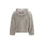 Linen beige hoodie