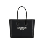 Black cotton tote bag