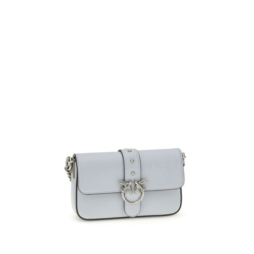 Borsa a tracolla blu in pelle