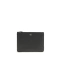 Pochette nera in pelle di vitello