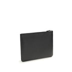 Pochette nera in pelle di vitello