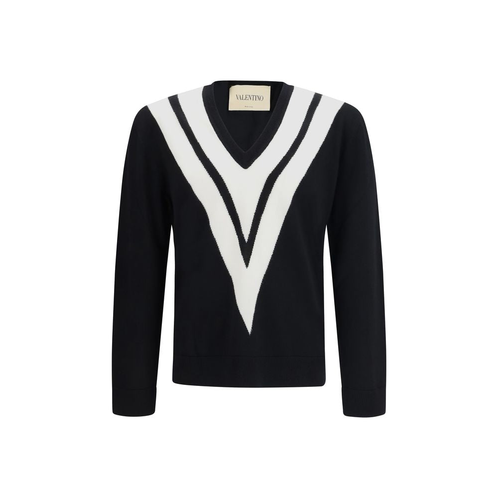 Maglione nero in lana