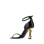 Bos Taurus black calfskin stiletto heels