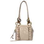 Leather shoulder bag