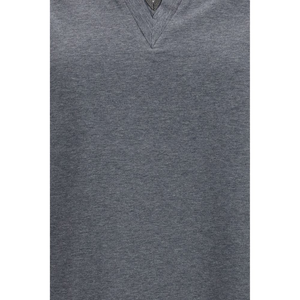Maglietta in cotone grigio