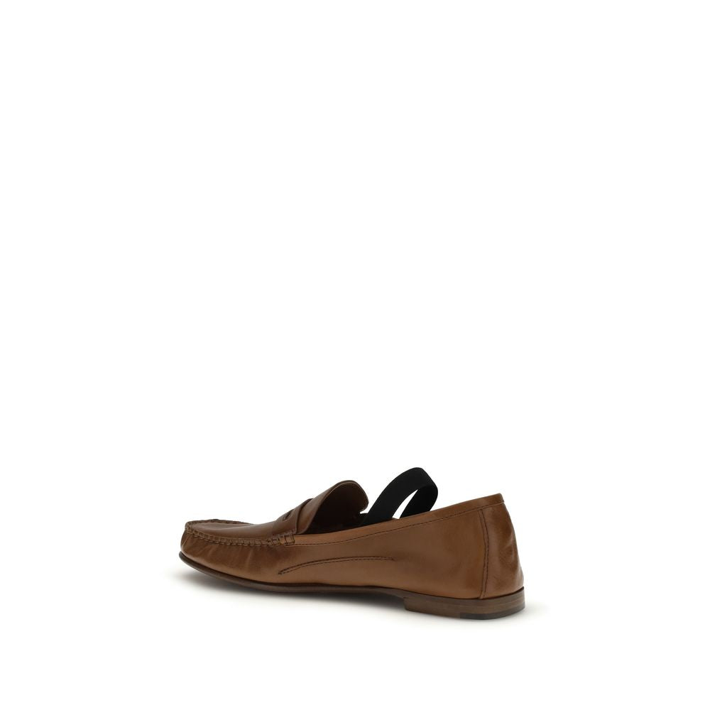 Leather loafers