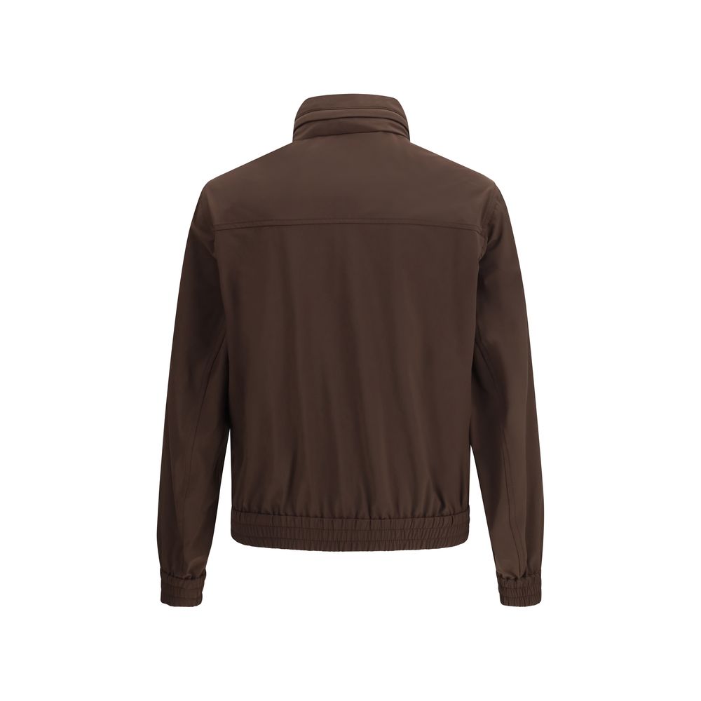 Brown polyamide jacket