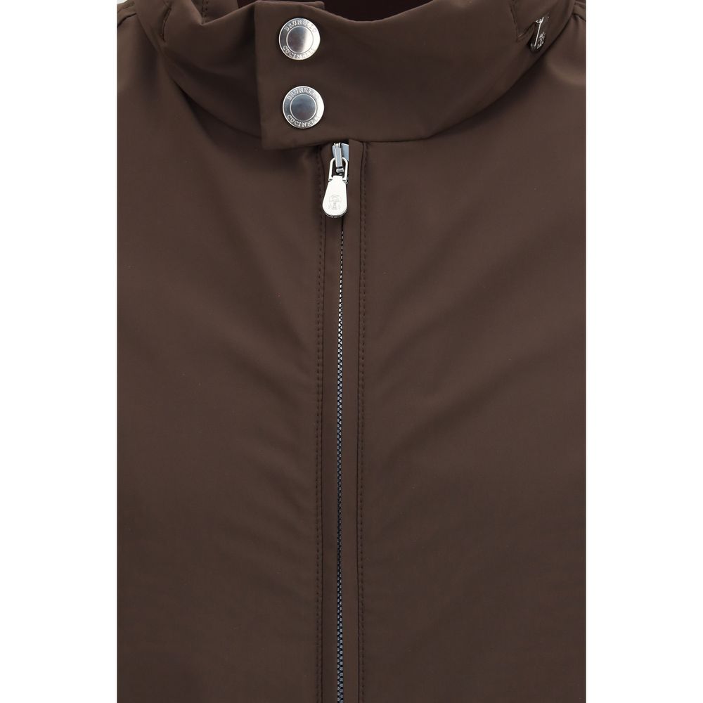 Brown polyamide jacket