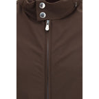 Brown polyamide jacket