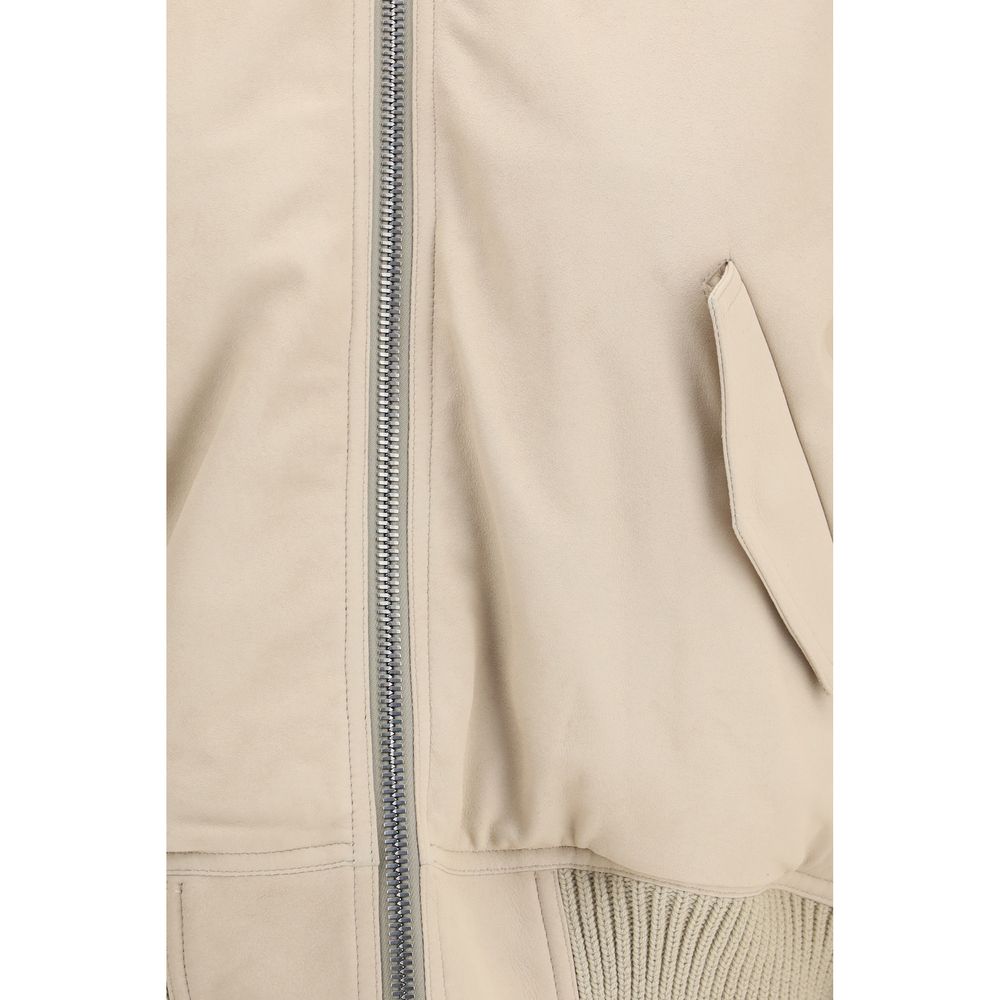 Bomber Secchia in pelle di agnello