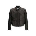 Black leather jacket