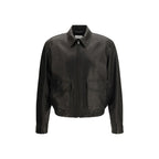 Black leather jacket