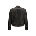 Black leather jacket