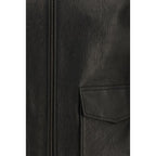 Black leather jacket