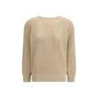Beige cotton sweater