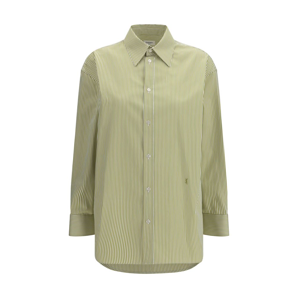 Two-tone cotton shirt