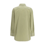 Two-tone cotton shirt