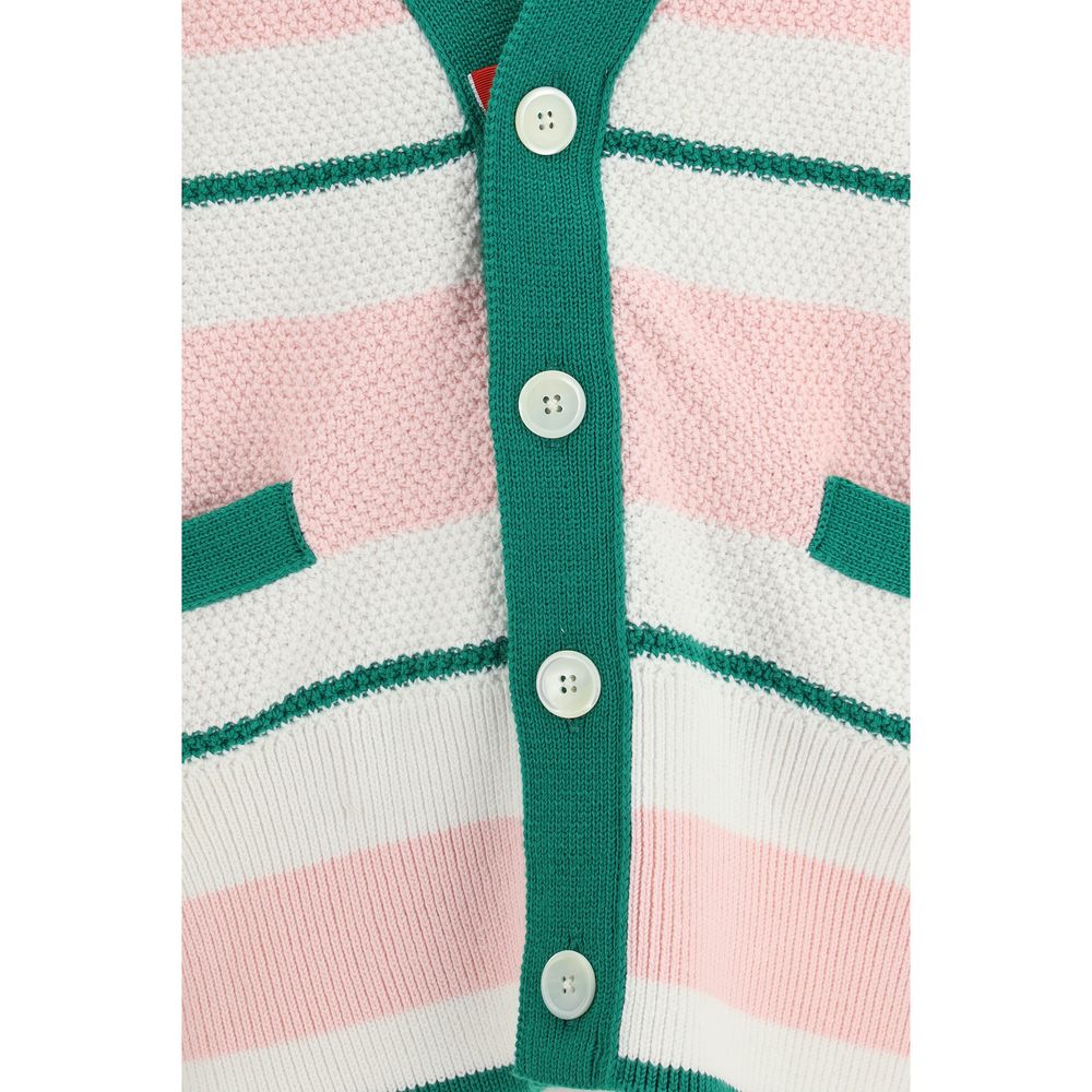 Cardigan con scollo a V in cotone