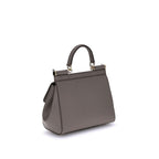 Borsa in pelle grigia