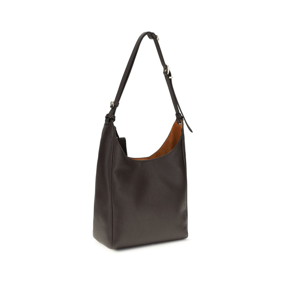 Leather shoulder bag