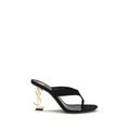 Black satin heels