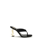 Black satin heels