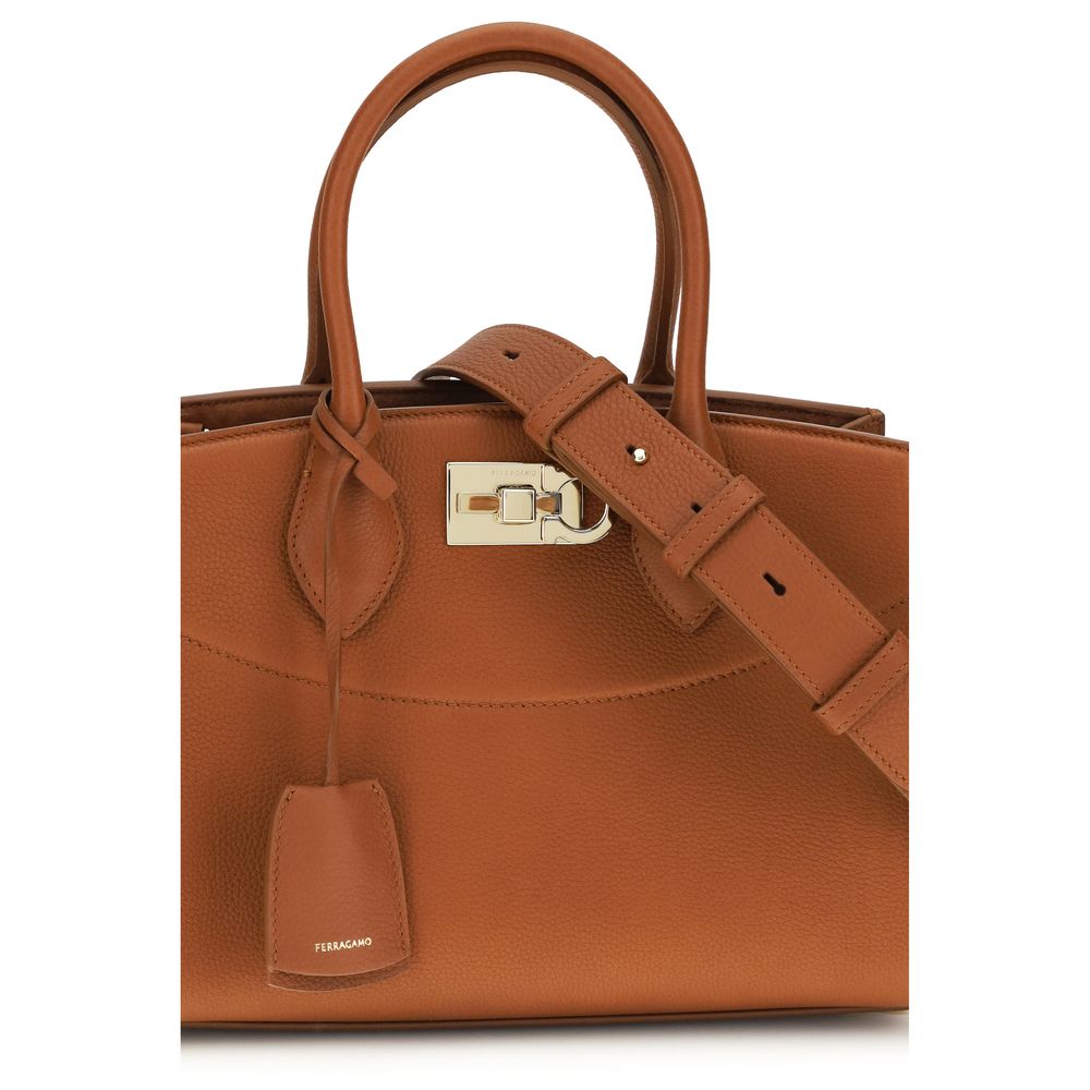 Borsa a mano marrone