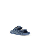 Sandali con logo GG in denim