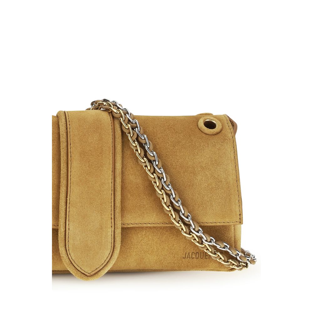 Beige calf leather shoulder bag