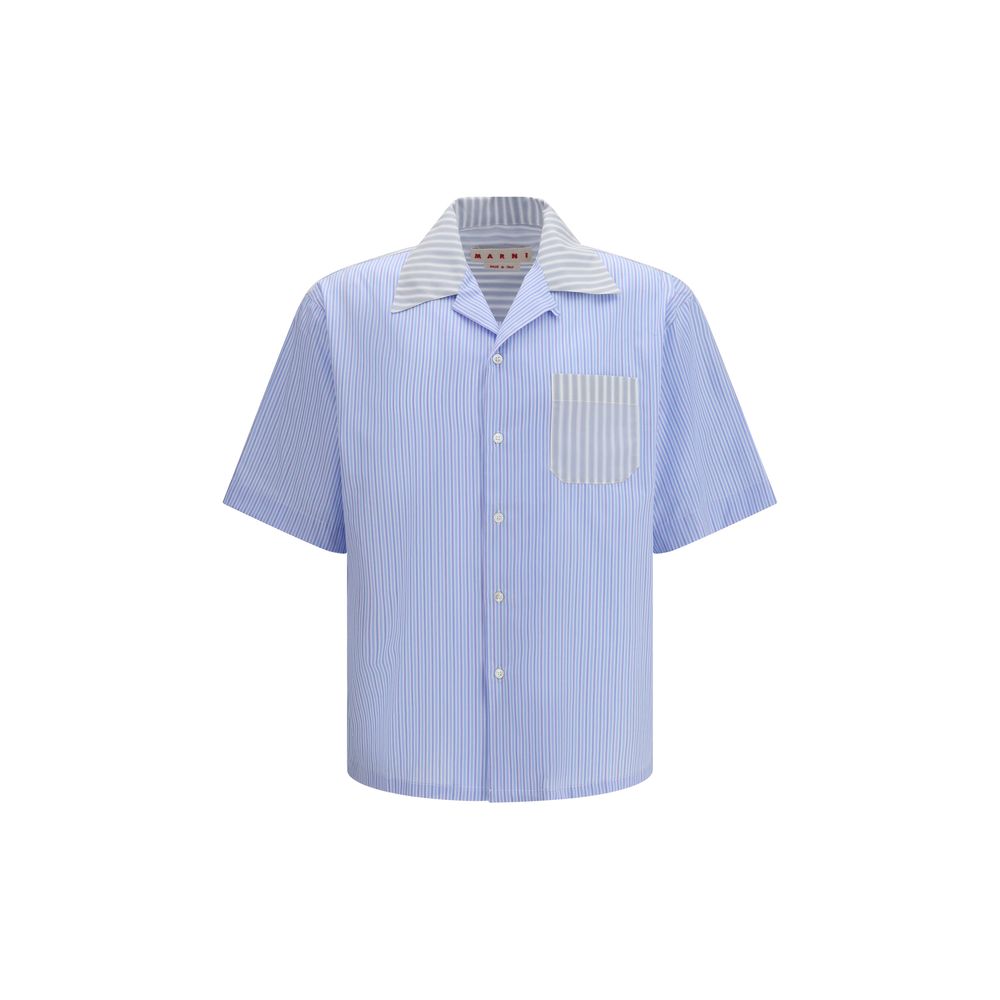 Camicia azzurra in cotone