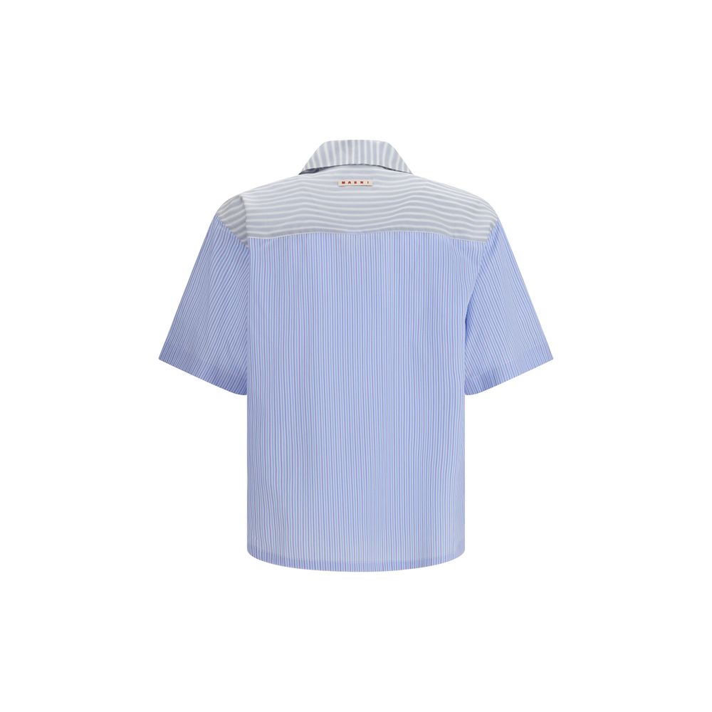 Camicia azzurra in cotone
