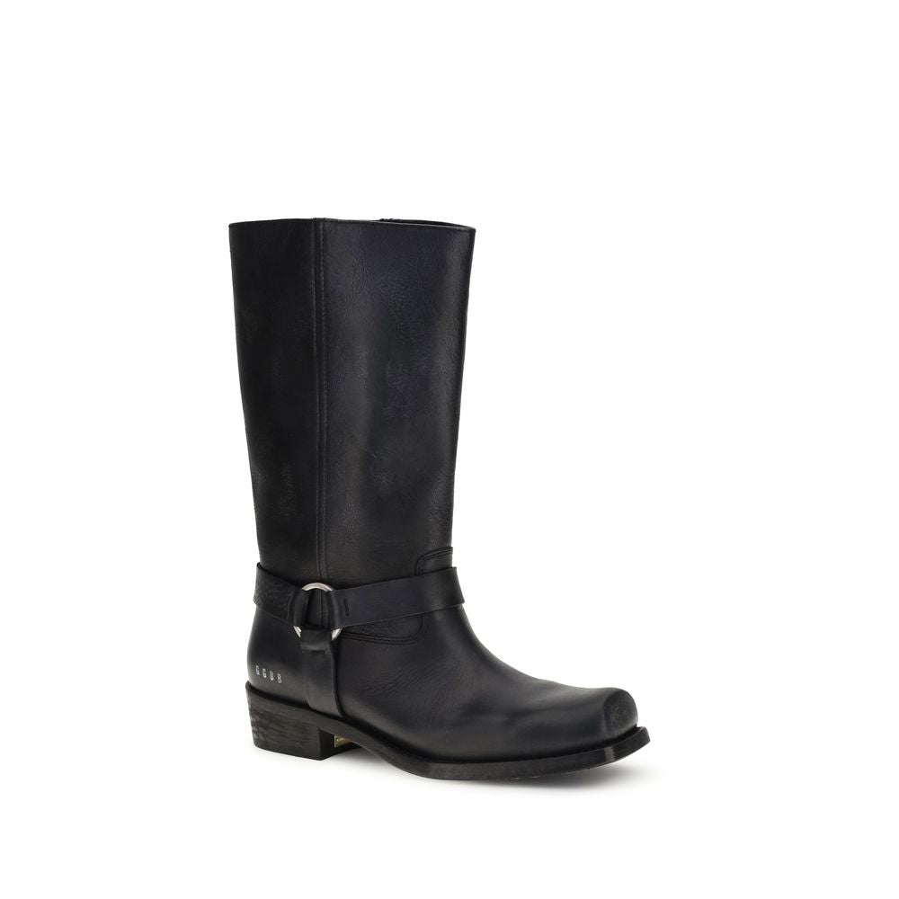 Stivali Biker in pelle