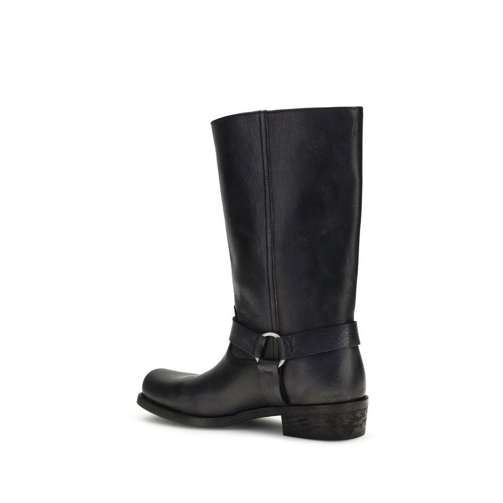 Stivali Biker in pelle