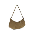 Beige calf leather shoulder bag