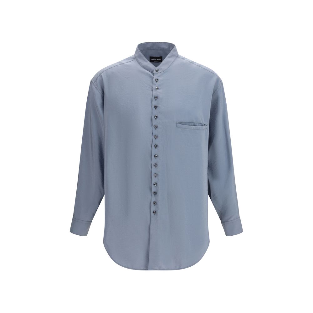Camicia in seta grigia
