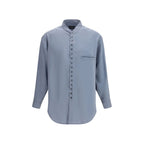 Camicia in seta grigia