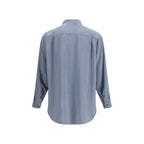 Camicia in seta grigia