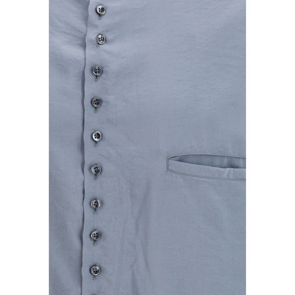 Camicia in seta grigia
