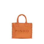 Orange cotton shoulder bag